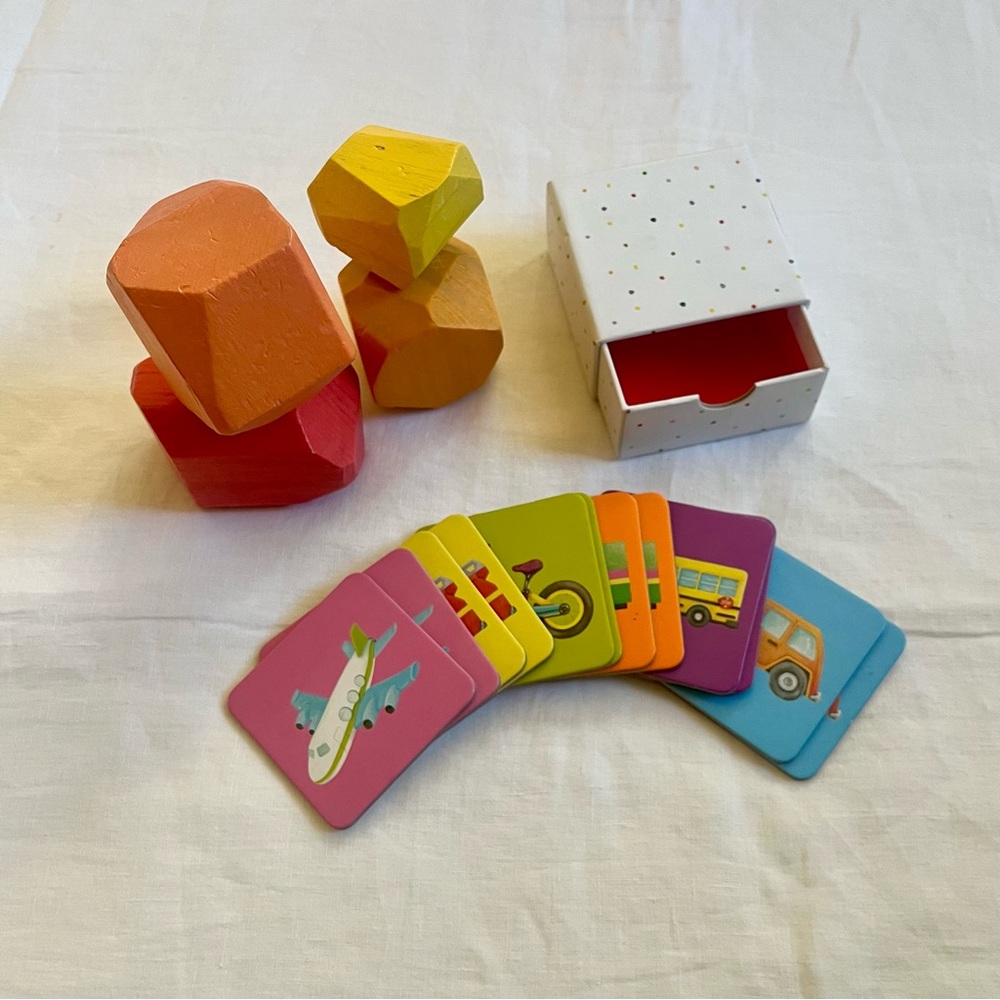 Lovevery Stacking Boulders + Memory Card Game (bundle)